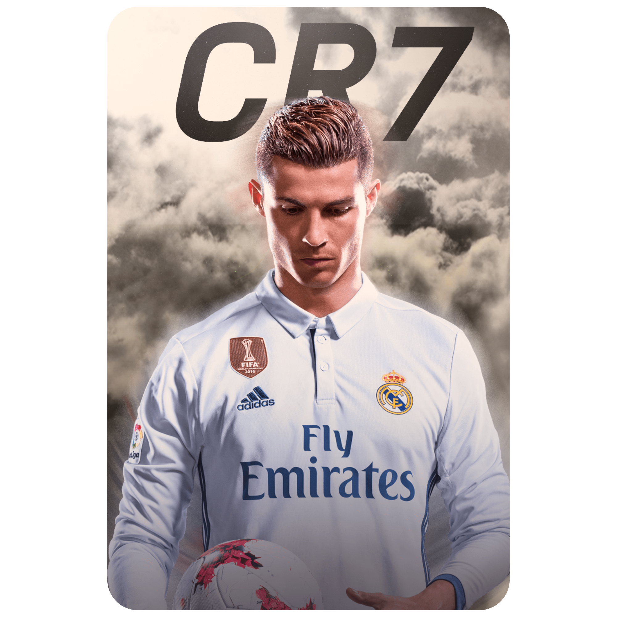Textilní samolepka Cristiano Ronaldo